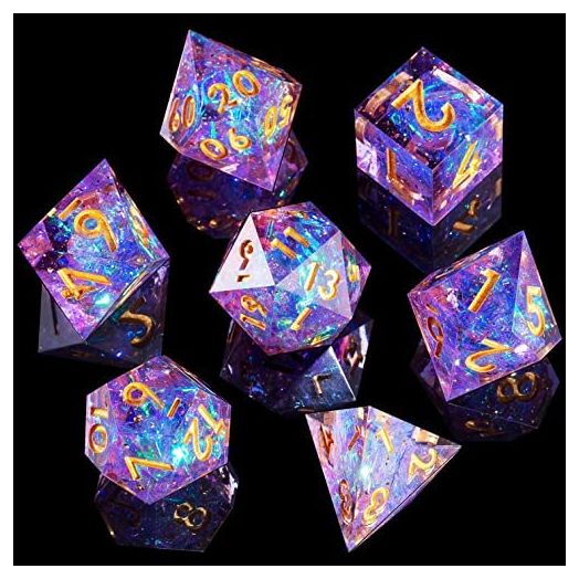 MINI PLANET DND Dice Set DND Dice Set TTRPG D&D Dice Set Polyhedral Dice Set Dice Set D&D TTRPG Dice Set D4 D6