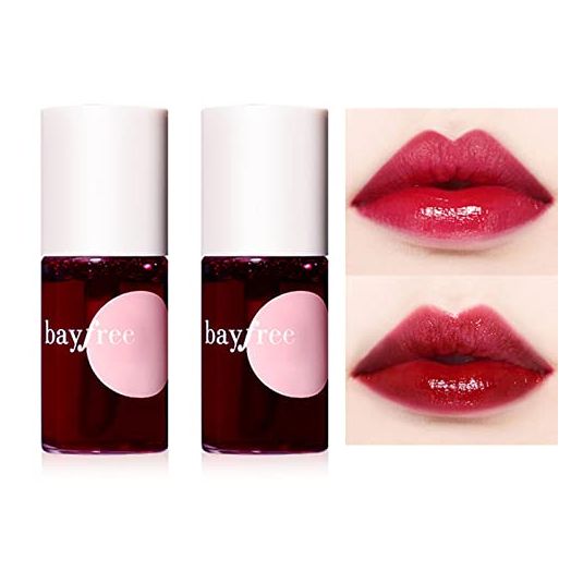 Lip Stain Tint Set,Mini Liquid Lipstick,Sheer Multi Stick Hydrating Formula Moisturizing Cheeks and Eyes, All Day Wear, Easy Application, Shimmery, Blends Perfectly onto Skin 7ml/0.25oz (#03#04)