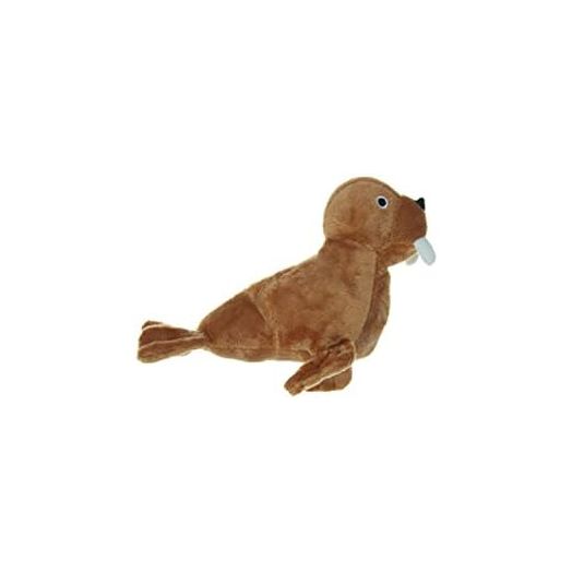 MIGHTY-Angry Junior Walrus- Squeaker-Multiple Layers. Made Durable, Strong & Tough. Interactive Play Dog Toy (Tug, Toss & Fetch). Machine Washable & Floats