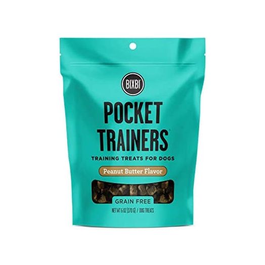 BIXBI Pocket Trainers, Salmon (6 oz, 1 Pouch) - Small Training Treats for Dogs - Low Calorie and Grain Free Dog Treats, Flavorful Pocket Size Healthy and All Natural Dog Treats