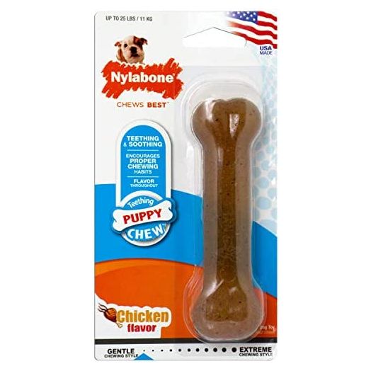 Nylabone Just for Puppies Teething Chew Toy Chicken Small/Regular (1 Count)