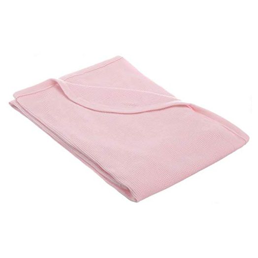TL Care 100% Natural Cotton Swaddle/Thermal Blanket, Pink, Soft Breathable, for Girls