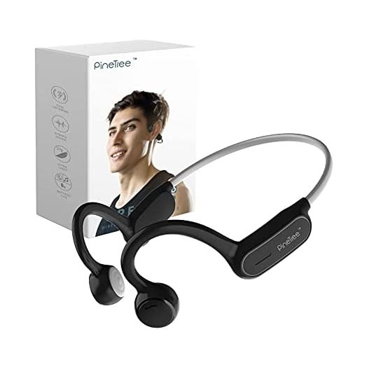 Sport Open Ear Headphones, Air Conduction Wireless Headphones Lightweight Waterproof Bluetooth Running Headset with Mic Answer Phone Call Music for Hiking, Driving, Cycling(Gray)