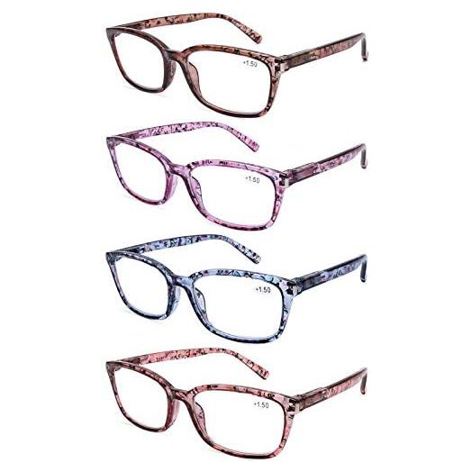 DOOViC Computer Reading Glasses Blue Light Blocking, 2.50 Strength (4 Pack)