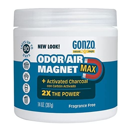 Gonzo Natural Magic Odor Air-Magnet with Activated Charcoal, Odor Eliminator, 14 Oz