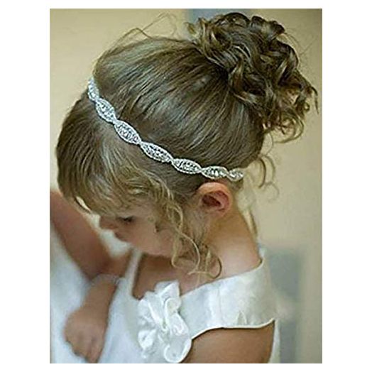 Denifery Flower Girl Rhinestone Crystal Headband Baby Headbands Gatsby Headband Wedding Hair Accessories for Festival,Special Holiday,Halloween