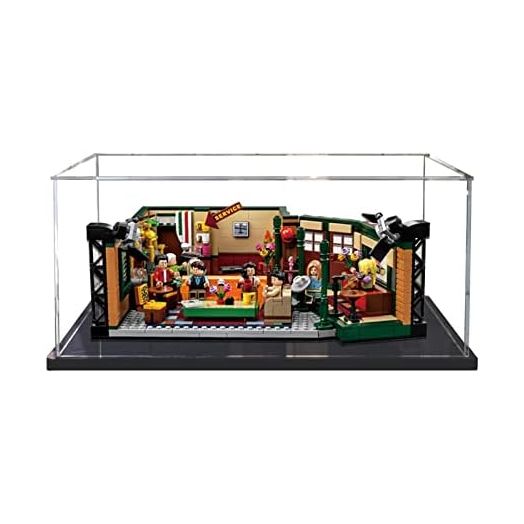 Lego Display Case for Lego Ideas 21319 Friends Central Perk Building Kit,Dustproof Display Box Showcase for Ideas Seinfeld 21328, Ideas Big Bang Theory 21302(NOT Included The Model)