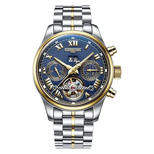 TEINTOP Carnival Men's Complications Automatic Mechanical Watch with Steel Case