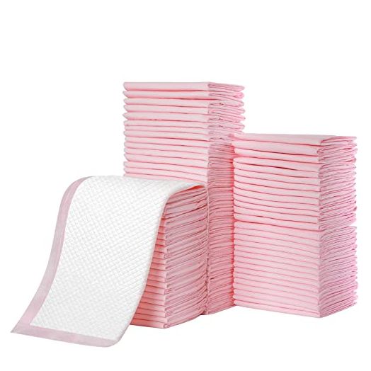 Disposable Changing Pad Liners Pack of 100 Baby Incontinence Changing Pads Diaper UnderPads Ultra Soft Super Absorbent Waterproof Mat 13 x18 in