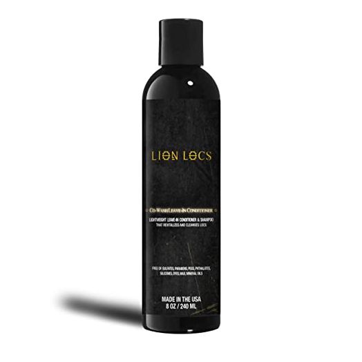 Lion Locs Shampoo and Conditioner, 2 in 1 Co Wash for Dreadlocks, Braids, and Dreads | Vegan, Organic, Leave-In Or Rinse | Residue Build-Up Free (8oz)