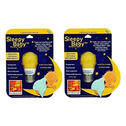 Sleepy Baby LED Nursery Light - HAPPY BABY, HAPPY PARENTS - 2 Pack