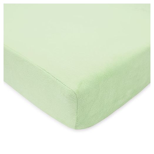 American Baby Company Heavenly Soft Chenille Fitted Crib Sheet for Standard Crib and Toddler Mattresses, Celery, for Boys and Girls, Pack of 1
