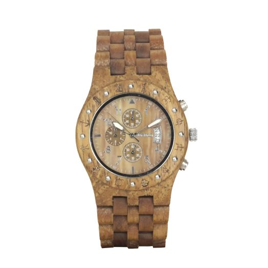 Kahala HANDMADE WOODEN WATCH MADE with ASIAN MANGO and ACACIA KOA WOOD BRAND # 11B