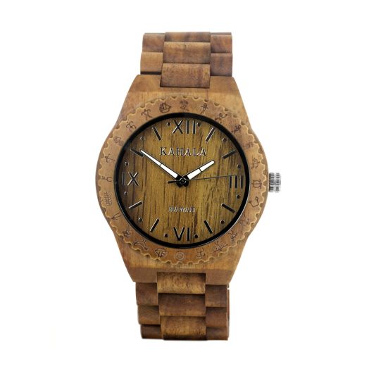 Hula Girl Handmade Wooden Watch Made with Teak Wood - Kahala #7T