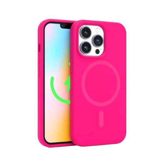 FELONY CASE - iPhone 13 Pro Case, Stylish Neon Pink Phone Cover, Compatible with MagSafe - 360° Shockproof Protective Cases Designed for Apple iPhone 13 Pro