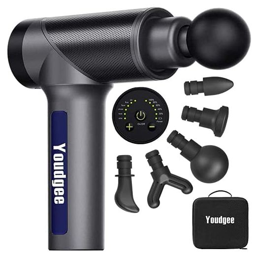 Youdgee Muscle Massage Gun Deep Tissue for Athletes 6 Speeds Levels
