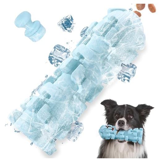 Ice Lolly Dog Toys for Aggressive Chewer, Extreme Tough Chew Toys for Large Dogs Heavy Chewers, Water&Milk Freezable Dog Toy, Treat Dispensing Toys