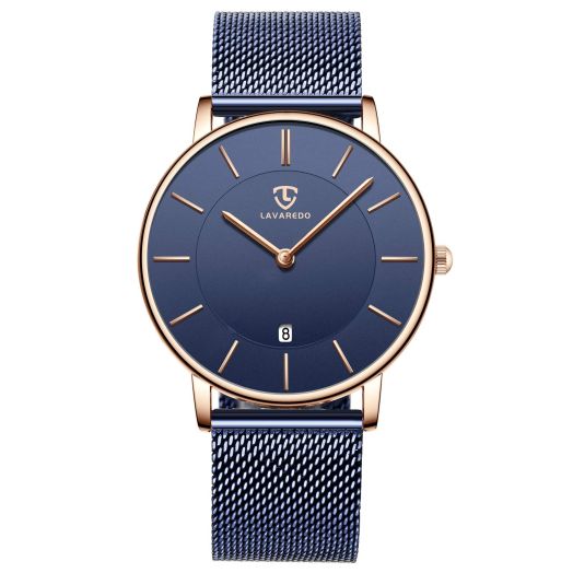 BEN NEVIS Mens Watch, Minimalist Fashion Simple Wrist Watch Analog Date with Stainless Steel Mesh Band