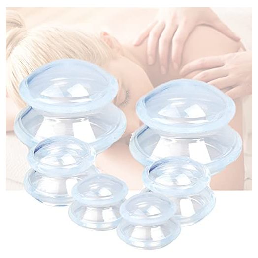 6 Sizes Cupping Therapy Set-Professional Cupping Therapy Studio and Household Silicone Cupping Set, Stronger Suction, Suitable for Myofascial Massage, Muscle, Nerve, Joint Pain Relief