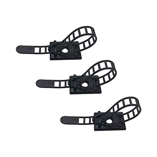 25 Pieces Desk Wire Organizer Cable Ties Zip Ties Adhesive Cord Clips Cable Management Cord Keeper Desk Wire Management
