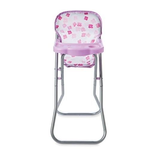 Manhattan Toy Baby Stella Blissful Blooms High Chair First Baby Doll Play Set for 12" and 15" Soft Dolls