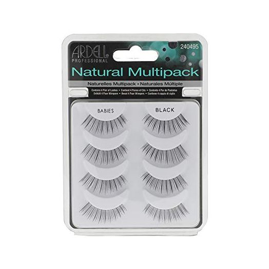 Ardell False Lashes, Natural Babies Black x 4 pairs