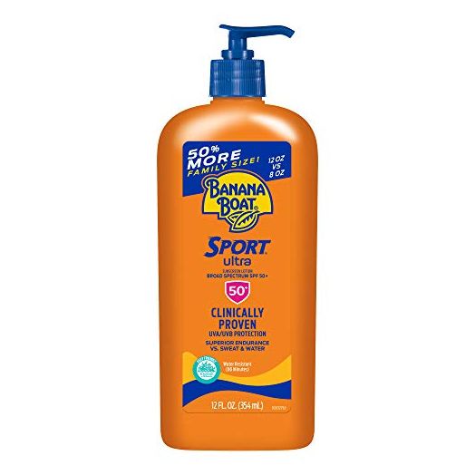 Banana Boat Ultra Sport Sunscreen Lotion, Broad Spectrum, SPF 50, 12oz.