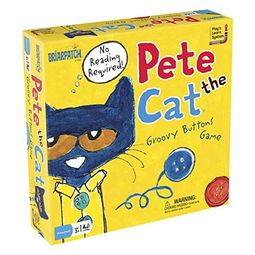 Briarpatch Pete the Cat Groovy Buttons Game, Multi, One Size (1256)