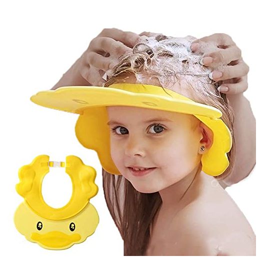 Baby Shower Cap Adjustable Silicone Shampoo Bath Cap Visor Cap Protect Eye Ear for Infants Toddlers Kids Children