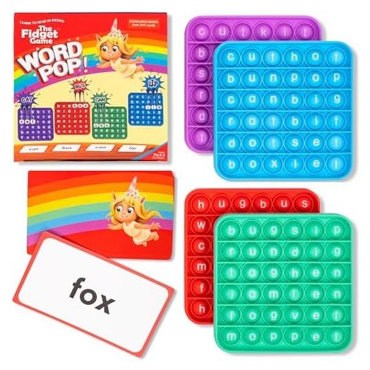 Word Pop CVC Words - Learn to Read in Weeks - Multisensory Reading & Phonics Interactive Tools Ideal for Pre Kindergarten to 1st Grade