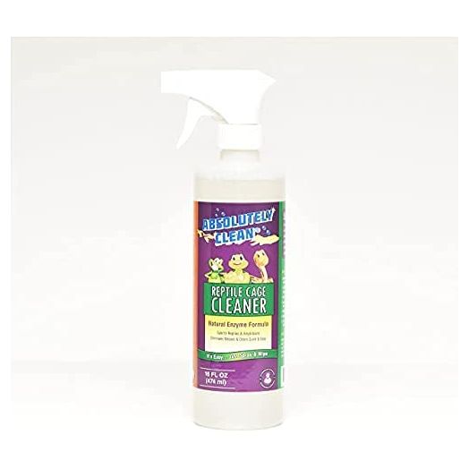 Absolutely Clean Amazing Reptile & Amphibian Terrarium Cleaner and Odor Eliminator - Just Spray/Wipe - Safely & Easily Removes Reptile & Amphibian Messes - USA Made