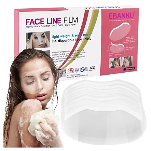 EBANKU 100 PCS Microblading Shower Visor, Upgrade Eyebrow Shower Shields Protector, Shower Goggles Face Cover Bath Visor for Adults Hair Salon Supplies and Eyes Surgery Aftercare