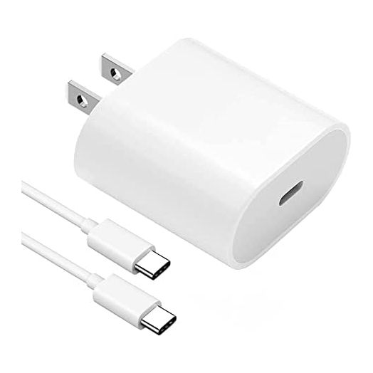 20Watt USB C Fast Charger for 2021/2020/2018 iPad Pro 12.9 Gen 5/4/3, iPad Pro 11 Gen 2/1, New iPad Air 5th/4th, iPad Mini 6 Generation, PD Wall Charger with 6.7Foot USB C to USB C Charging Cable