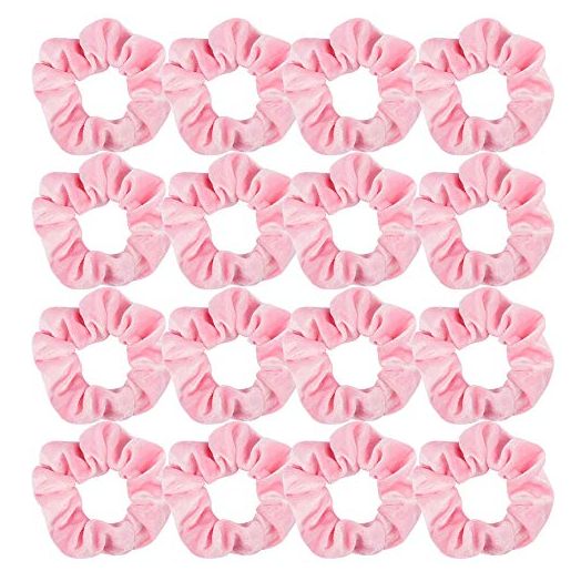Semato 16 Pack Pink Velvet Scrunchies for Hair Scrunchy Hair Ties Ropes for Women or Girls Hair Accessories