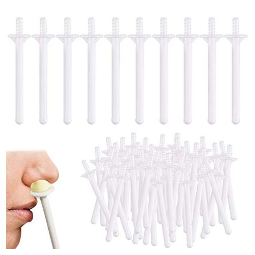 60 Pieces Nose Wax Sticks Plastic Nose Wax Applicators Plastic Wax Rod Wand Nose Waxing Strips Disposable Spatulas For Nostril Cleaning And Nose Hair Removal
