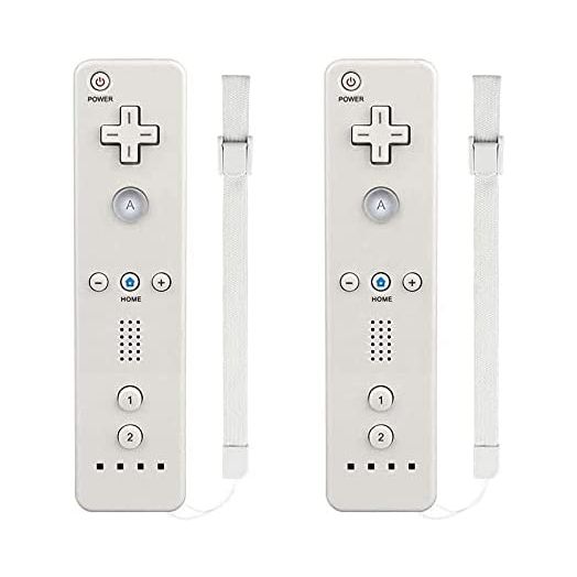Wii Remote Controller,MOLICUI Wii Game Wireless Controller for Nintendo Wii/Wii U Console,2 Packs,White