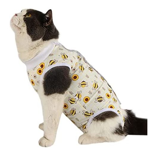 Due Felice Cat Recovery Suit Small Dog Surgical Onesie After Surgery Wear Pet Cone E-Collar Alternative