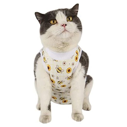 Due Felice Cat Recovery Suit Small Dog Surgical Onesie After Surgery Wear Pet Cone E-Collar Alternative