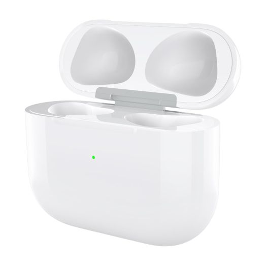 Wireless Charging Case Compatible with AirPod 3rd Generation, Air Pods 3rd Gen Charger Cases Replacement with Bluetooth Pairing Sync Button, 600 Mah Built-in Battery, White, No Earbuds