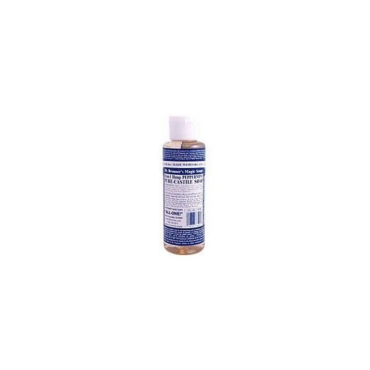 Dr. Bronner's Liquid Soap, Magic All One Pure Castile, Peppermint 18 In 1, 4 Fluid Ounce
