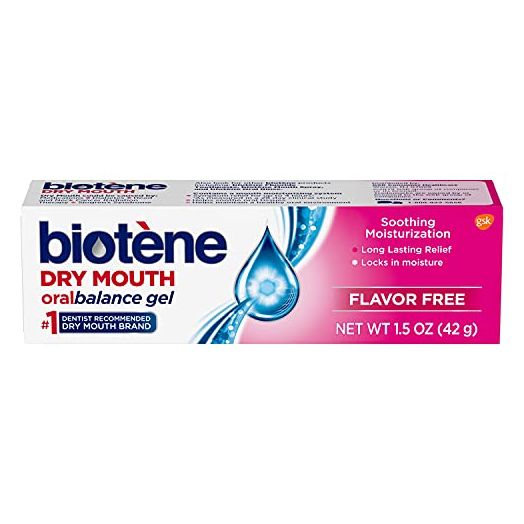 Biotene Oral Balance Moisturizing Gel, Alcohol Free Gel and Dry Mouth Gel, Flavor Free, 1.5 Oz