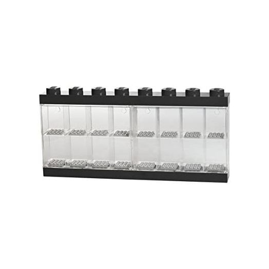 Room Copenhagen Lego Minifigure Display Case 16 Black, Large