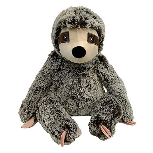 Multipet Jumbo Sitting Sloth - 14" Dog Toy, 58396-1