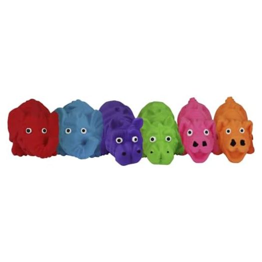 Multipet Origami Pals Latex Dog Toy, 8", Assorted Styles
