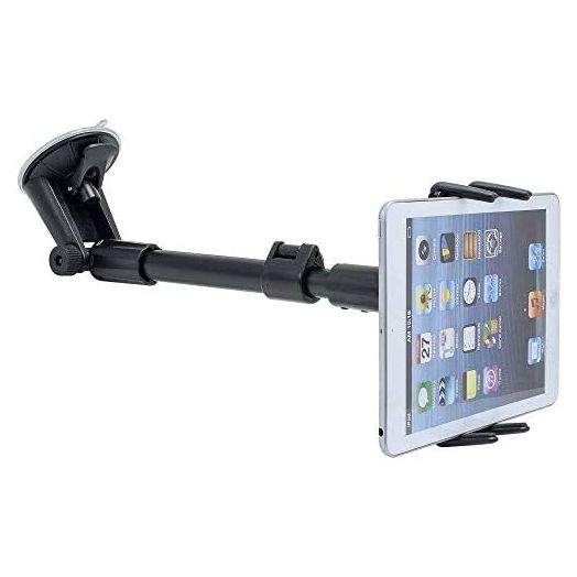 iPhone Car Mount [Telescopic Arm Extension], DigiMo iPad Mini Windshield Car Holder or Windshield iPhone Holder Mount for All Truck SUV Semi Vehicles. iPhone 14 13 12 iPad Mini (All 4-8 inch Devices)
