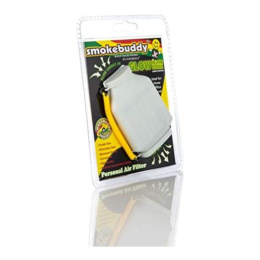 Smoke Buddy Junior Glow in the Dark White, Personal Air Purifiery and Odor Diffuser