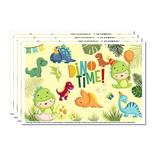 Disposable Stick-on Placemats for Baby& Kids, 40 Pack 12”x18” Waterproof Placemats, Restaurant Portable Table Mats for boy& Girl, Perfect for Dining, Playing Art