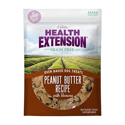 Health Extension Oven-Baked Dog Treats, Gluten & Grain-Free, Puppy Training Dry Biscuit Treats