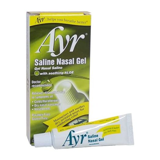 Ayr Saline Nasal Gel, With Soothing Aloe, 0.5 Ounce Tube