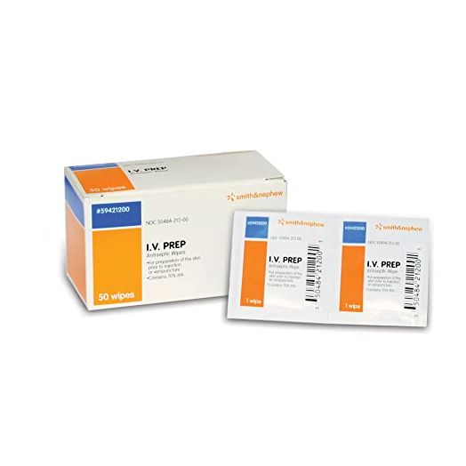 Smith+Nephew I.V. PREP Antiseptic Wipes 50 Count